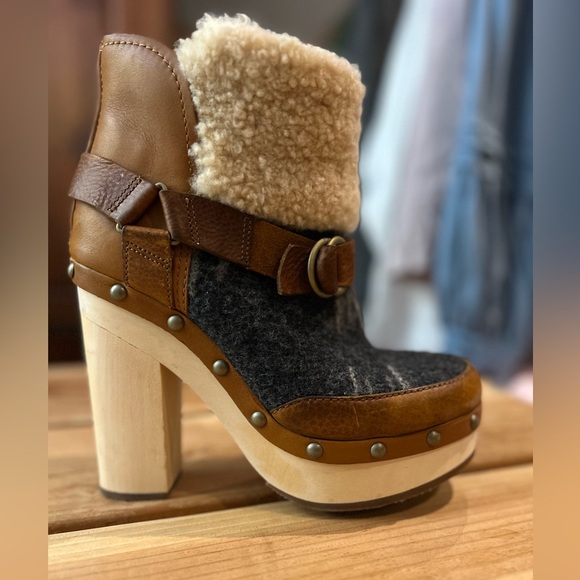 ANTHROPOLOGIE X WOOLRICH Artist Booties 7.5 - Picture 5 of 16